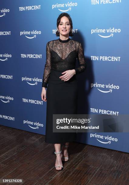 Lydia Leonard attends the "Ten Percent" Press Launch at Picturehouse Central on April 13, 2022 in London, England.