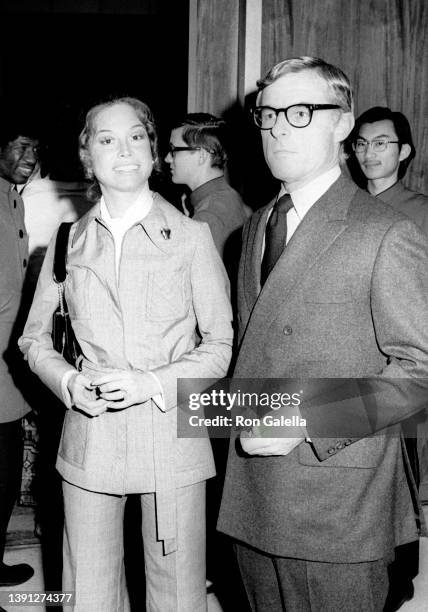 Married American couple, actor & producer Mary Tyler Moore and producer & TV executive Grant Tinker , attend an 'All in the Family' party at CBS TV...