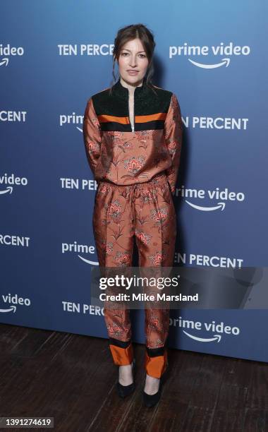 Kelly Macdonald attends the "Ten Percent" Press Launch at Picturehouse Central on April 13, 2022 in London, England.