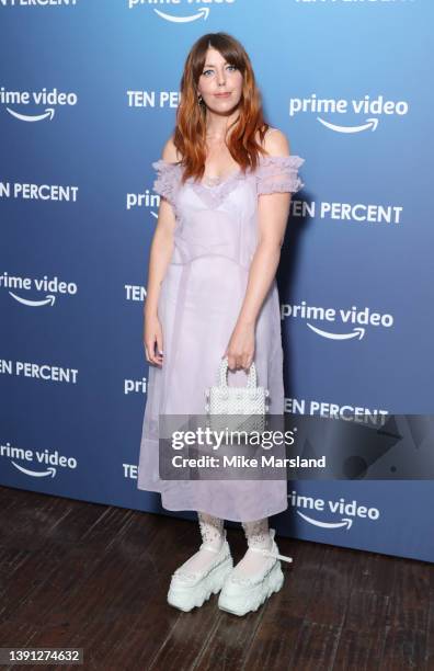 Rebecca Humphries attends the "Ten Percent" Press Launch at Picturehouse Central on April 13, 2022 in London, England.