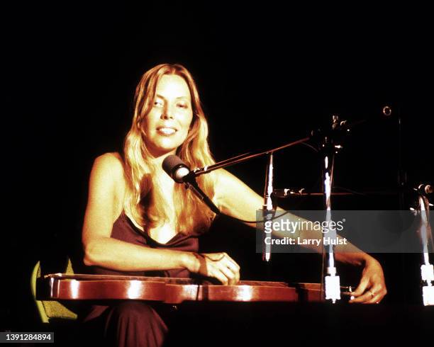 Joni Mitchell is performing at the Berkeley Community Center in Berkeley Community Center on September 28, 1974.