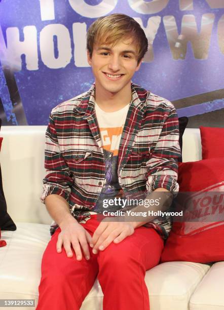 Actor Lucas Cruikshank at the Young Hollywood Studio on February 12, 2012 in Los Angeles, California.