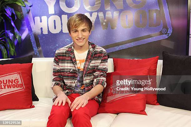 Actor Lucas Cruikshank at the Young Hollywood Studio on February 12, 2012 in Los Angeles, California.