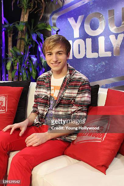 Actor Lucas Cruikshank at the Young Hollywood Studio on February 12, 2012 in Los Angeles, California.