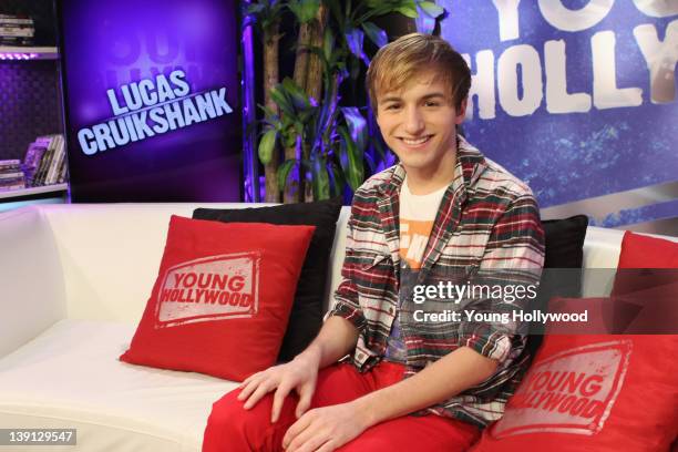 Actor Lucas Cruikshank at the Young Hollywood Studio on February 12, 2012 in Los Angeles, California.