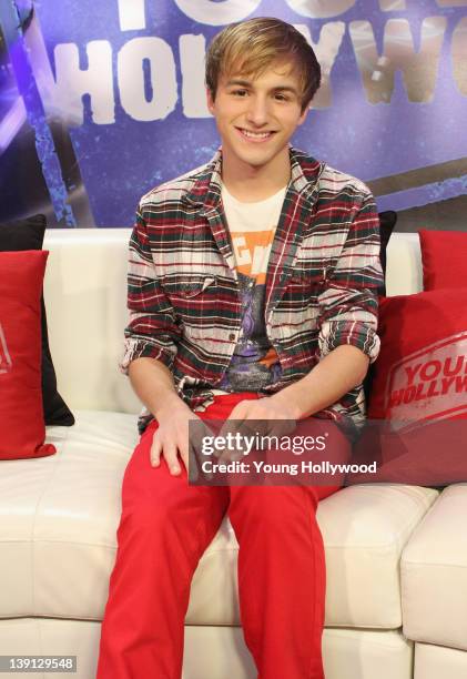 Actor Lucas Cruikshank at the Young Hollywood Studio on February 12, 2012 in Los Angeles, California.