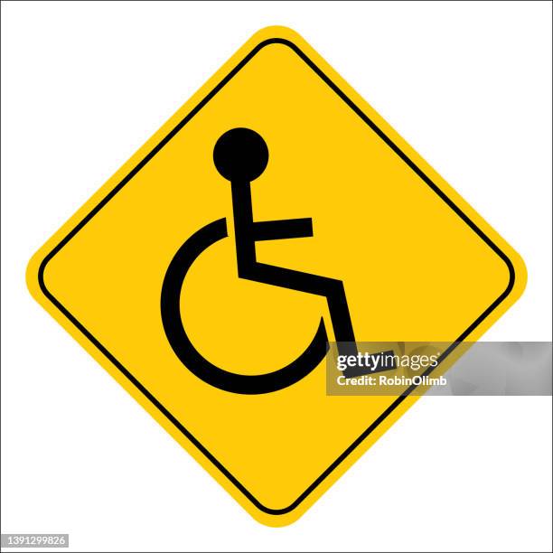 Road Disable Sign Disabled Crossing Sign Photos and Premium High Res Pictures - Getty Images