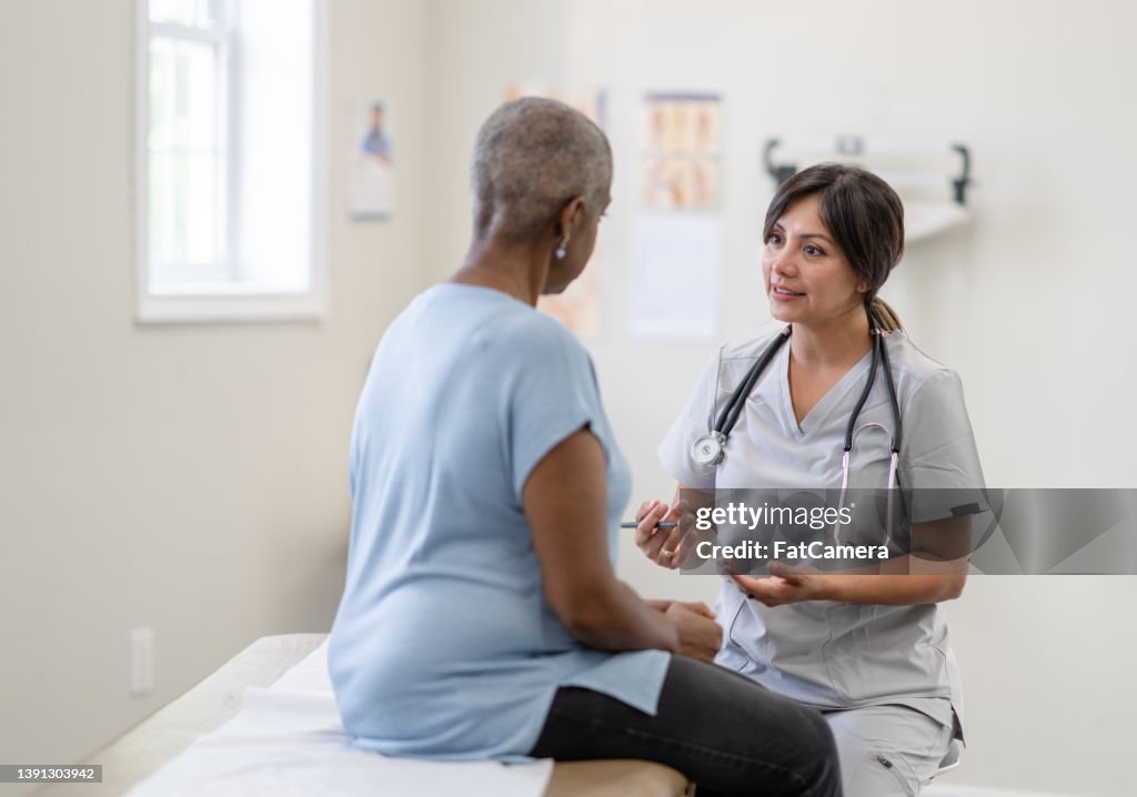 Paziente oncologico sottoposto a un controllo