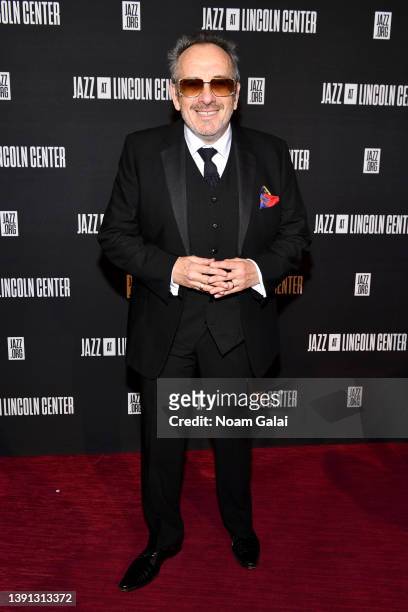 Elvis Costello attends the 2022 Jazz At Lincoln Center Gala, Body and Soul: America Rises Through the Arts, at Jazz at Lincoln Center on April 13,...