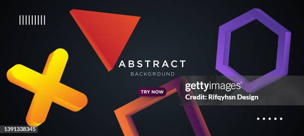 abstract colourful gradient geometric shape background. - website user flow stock illustrations