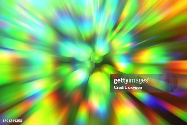 abstract  radial technology neon green fractal  glowing light background - saturated color 個照片及圖片檔
