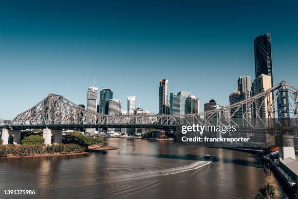 オーストラリアのブリスベンのスカイライン - brisbane ストックフォトと画像
