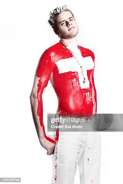 Footballer Tranquillo Barnetta is photographed on April 6, 2008 in Munich, Germany.