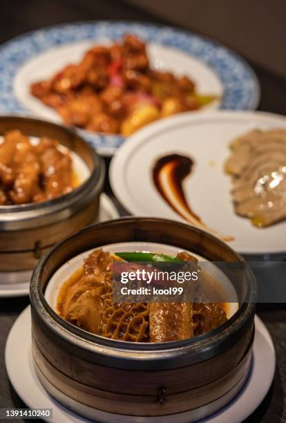 chinesische kantonesische küche - tripe stock-fotos und bilder