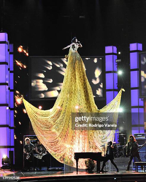 Alejandra Guzman performs at the Premio Lo Nuestro a La Musica Latina at American Airlines Arena on February 16, 2012 in Miami, Florida.