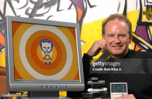 Napster CEO Chris Gorog inside their West Hollywood offices, December 10, 2004 in Los Angeles, California.