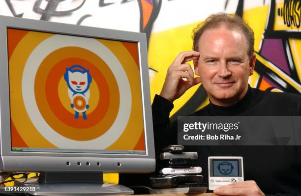 Napster CEO Chris Gorog inside their West Hollywood offices, December 10, 2004 in Los Angeles, California.