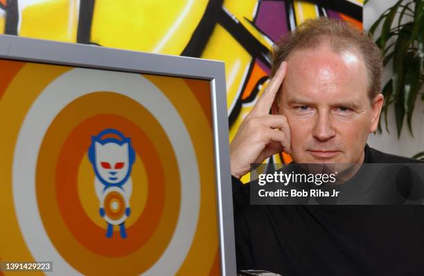 Napster CEO Chris Gorog inside their West Hollywood offices, December 10, 2004 in Los Angeles, California.