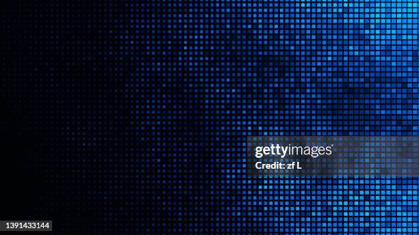 blue flowing curved particle light - moving clouds loop stock pictures, royalty-free photos & images