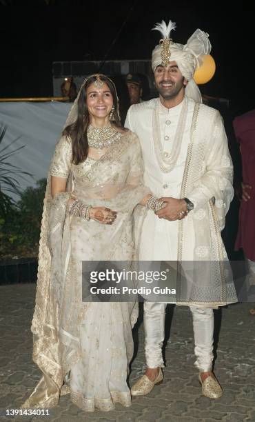 Ranbir Kapoor and Alia Bhatt tie the knot on April 14, 2022 in Mumbai, India