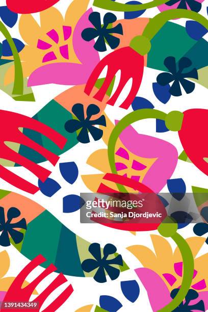 illustrations, cliparts, dessins animés et icônes de motif fleuri tropical - chemise rouge