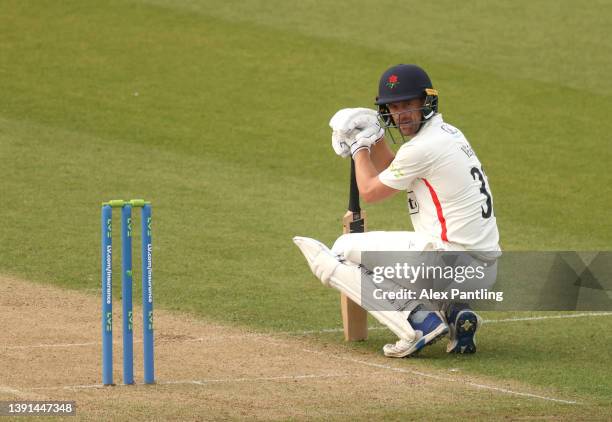 Dane Vilas of Lancashire during the LV= Insurance County Championship match between Kent and Lancashire at The Spitfire Ground on April 14, 2022 in...