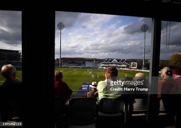 General view of play during Day One of the LV= Insurance County Championship match between Somerset and Essex at The Cooper Associates County Ground...