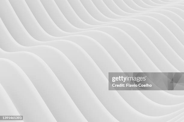 white wave pattern background - black and white wave stock pictures, royalty-free photos & images