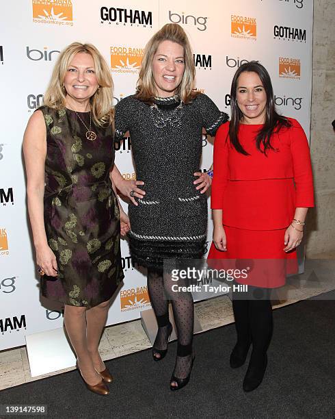 Debra Halpert, Katherine Nicholls, and Samantha Yanks attend Gotham Magazine's 11th Anniversary Celebrationat the Four Seasons Restaurant on February...