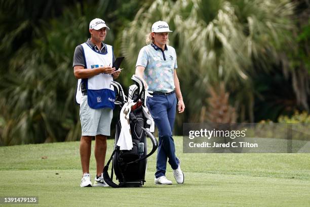 Cameron Smith of Australia looks on from the fifth hole during the first round of the RBC Heritage at Harbor Town Golf Links on April 14, 2022 in...