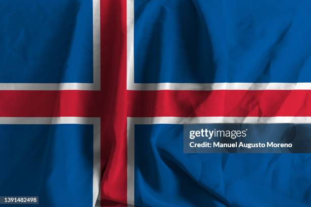 flag of iceland - argentina v iceland stock pictures, royalty-free photos & images