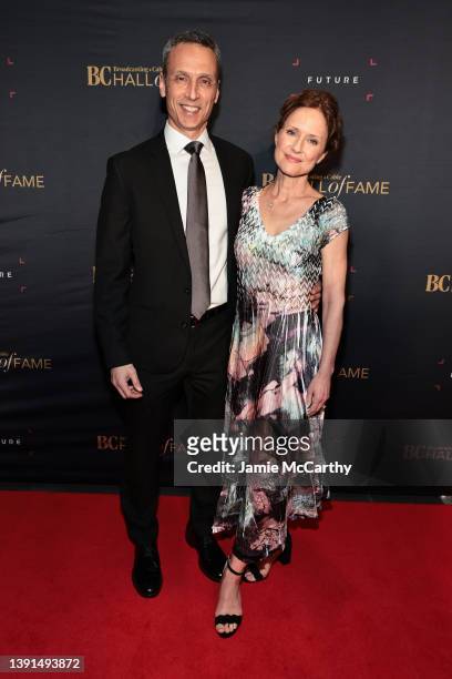 James Pitaro and Jean Louisa Kelly attend the 2022 Broadcasting & Cable Hall of Fame at The Ziegfeld Ballroom on April 14, 2022 in New York City.