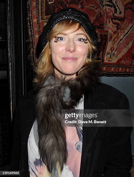 Actress Anna Winslet attends the launch of the Zoe Lee A/W 2012 hosted by Jade Parfitt and Jasmine Guinness at Blacks on February 17, 2012 in London,...