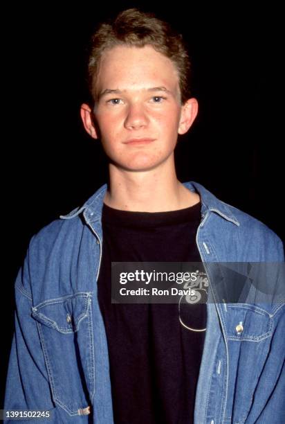 American actor, singer, writer, producer, and television host Neil Patrick Harris, poses for a portrait circa November, 1991 in Los Angeles,...