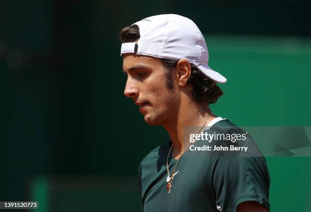 Lorenzo Musetti of Italia during day 5 of the Rolex Monte-Carlo Masters, an ATP Masters 1000 tournament held at the Monte-Carlo Country Club on April...