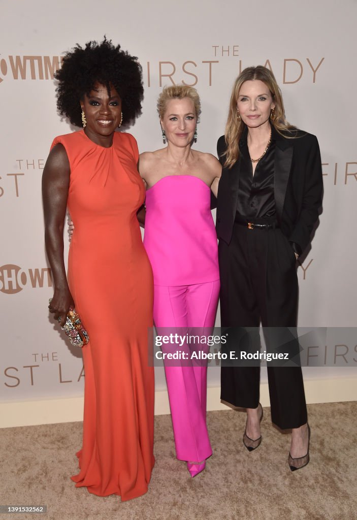 Viola Davis, Gillian Anderson and Michelle Pfeiffer attend Showtime's