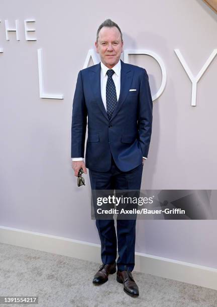 Kiefer Sutherland attends Showtime's FYC Event and Premiere for "The First Lady" at DGA Theater Complex on April 14, 2022 in Los Angeles, California.