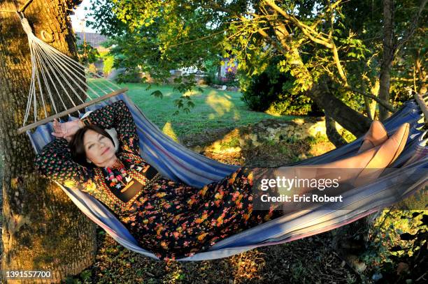 French Actress Macha Meril at home