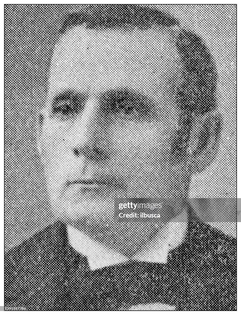 Antique Portrait Of Famous People James R Howe High-Res Vector Graphic ...