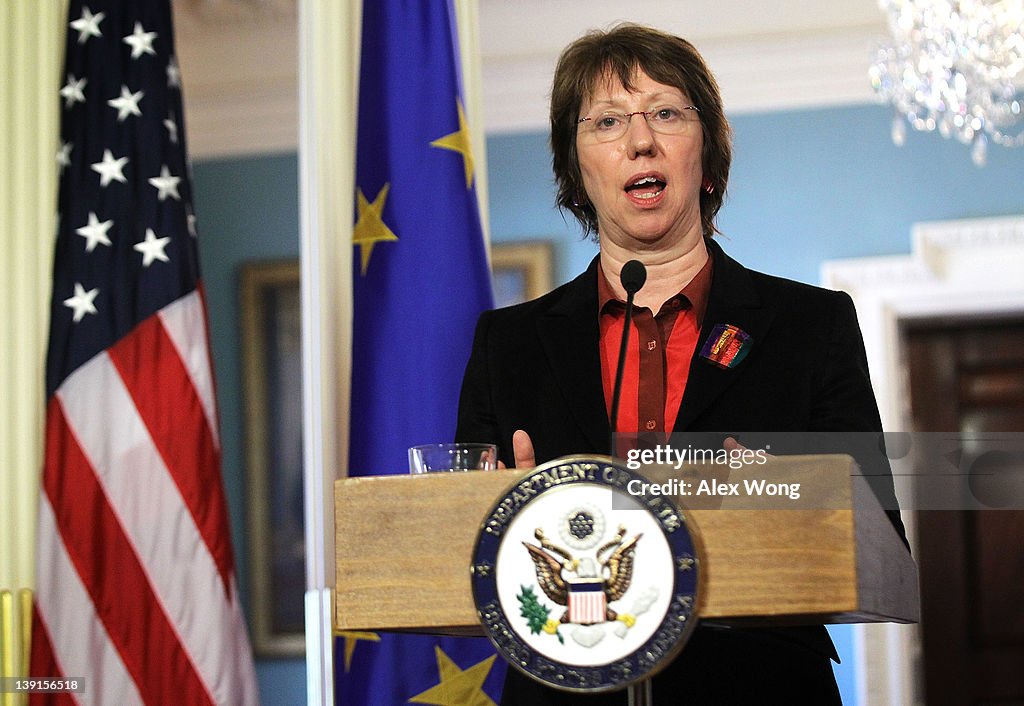 Clinton Meets With EU High Representative Catherine Ashton