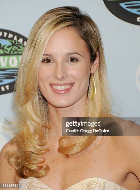 Candice Woodcock arrives at Survivor 10 Year Anniversary Party at CBS Television City on January 9, 2010 in Los Angeles, California.