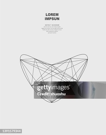 Abstract heart style structure line pattern for design Abstract heart style structure line pattern for design