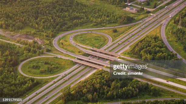 highway overpass in quebec - quebec road stock pictures, royalty-free photos & images