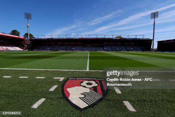 General view before the Sky Bet Championship match between AFC Bournemouth and Middlesbrough at Vitality Stadium on April 15, 2022 in Bournemouth,...