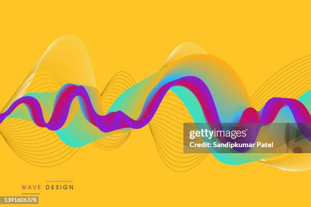 abstract colorful vector background, color flow liquid wave - acrylic surface stock illustrations