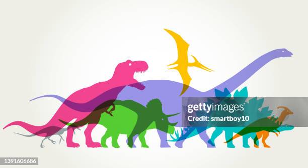 bildbanksillustrationer, clip art samt tecknat material och ikoner med dinosaurs - stegosaurus