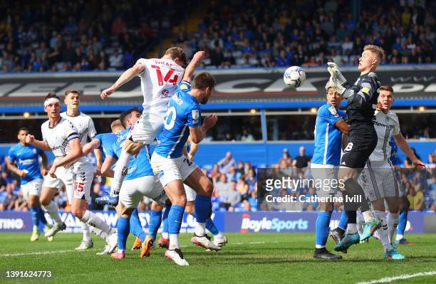 Ben Sheaf of Coventry City scores their team's second goal during the Sky Bet Championship match between Birmingham City and Coventry City at St...