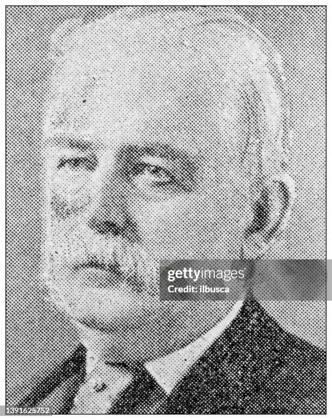 Mp Rees Morgan Antique Portrait Of Famous People Thomas Rees Morgan High-Res Vector ...