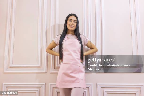 my business apron - pinafore dress stock pictures, royalty-free photos & images