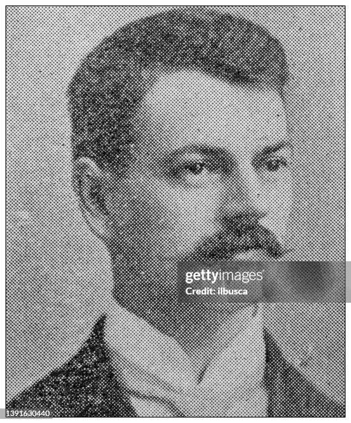 William Riley From Files Antique Portrait Of Famous People William Riley Payne High-Res Vector ...